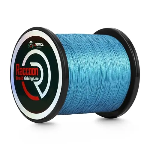 RUNCL braided fishing line spool in black color