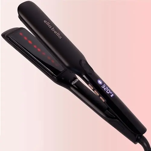 ELLA BELLA titanium flat iron with infrared technology