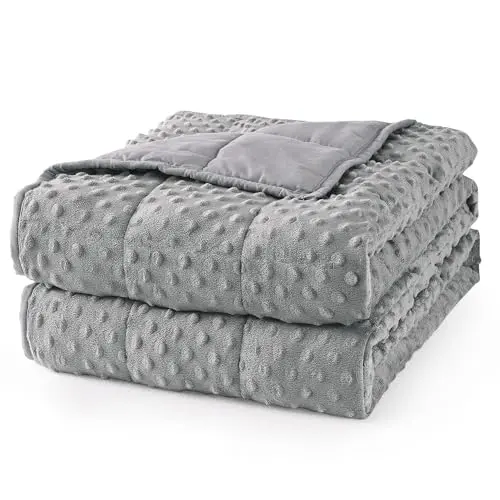 Mr. Sandman reversible weighted blanket in grey