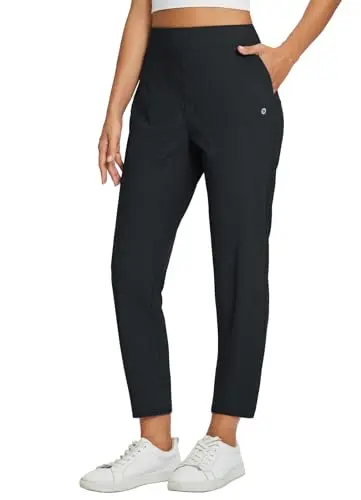 baleaf women's stretch travel pants with zipper pockets