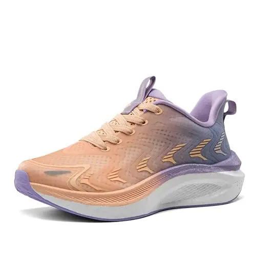 ALLSWIFIT women's running shoes in pink with stability features
