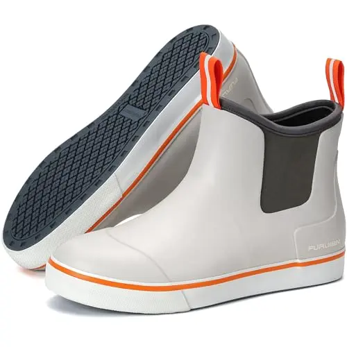 Women's Deck Boots in Grey for fishing and outdoor work