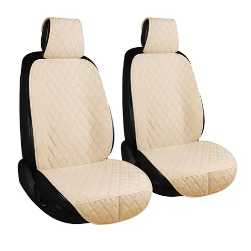 ENOGE linen fabric car seat covers with breathable cloth material