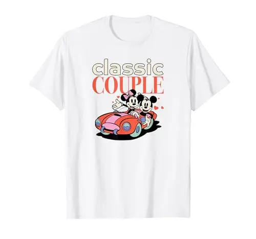 Amazon Essentials Mickey and Minnie Valentine's Day t-shirt