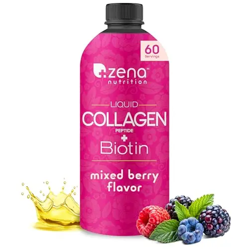 Zena Nutrition Liquid Collagen Peptides bottle