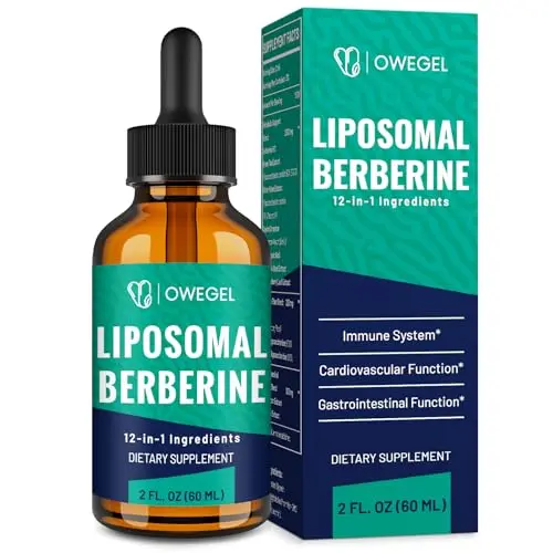 OWEGEL liposomal berberine liquid drops in a bottle