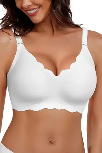 HORISUN wireless seamless bra with V-neck for saggy breasts