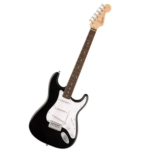 Fender Squier Debut Series Stratocaster electric guitar in black matte finish