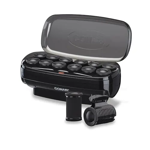 Conair jumbo hot rollers set with 12 velvet flocked rollers