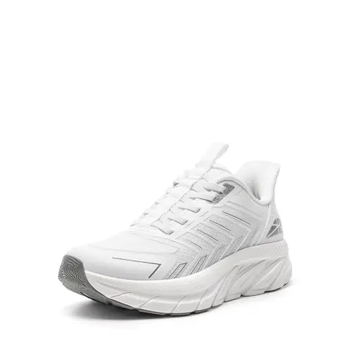 ALLSWIFIT women's slip-on walking shoes with elastic laces and cushioned design