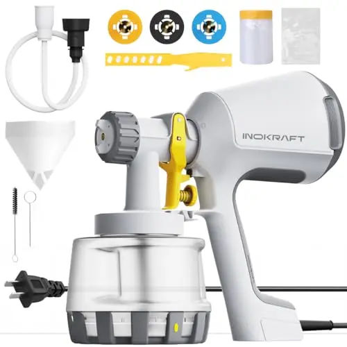 InoKraft HVLP paint sprayer with magnetic base