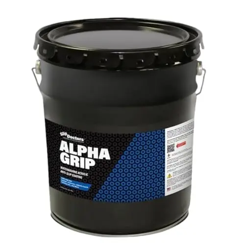 Alpha Grip non-slip pickleball court paint for concrete in blue