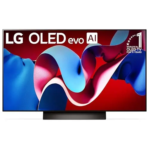 LG C4 OLED TV showing vibrant gaming graphics