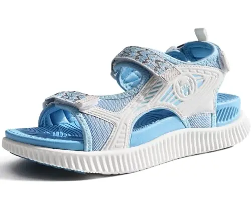 KuaiLu Womens Orthopedic Walking Sandals in blue