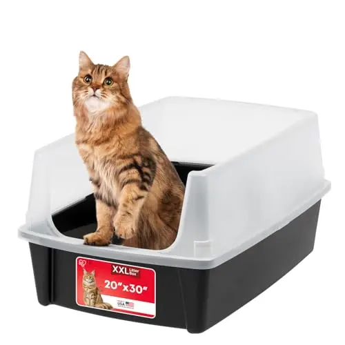 IRIS USA XX-Large open top litter box with high sides