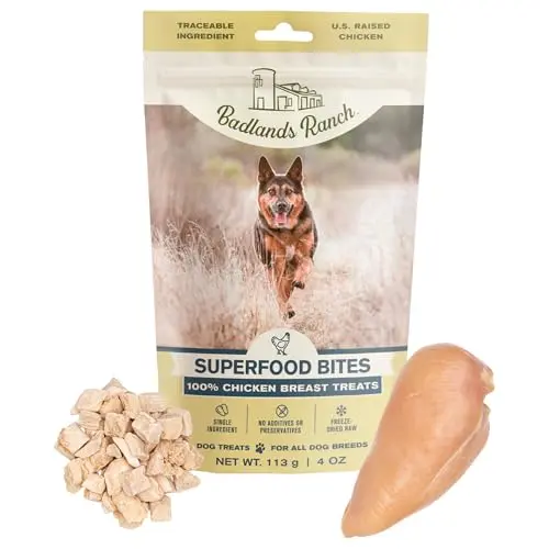 BADLANDS RANCH freeze-dried raw chicken dog treats