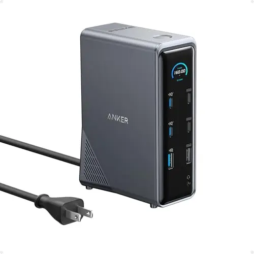 Anker Prime docking station with multiple USB ports and dual HDMI