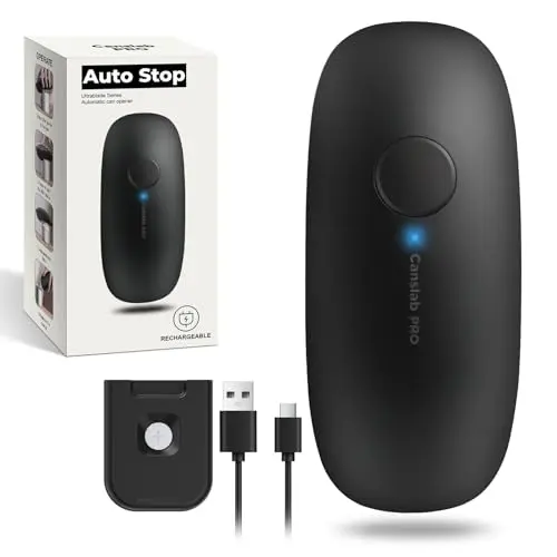 Canslab Ultrablade PRO rechargeable electric can opener with auto-stop feature