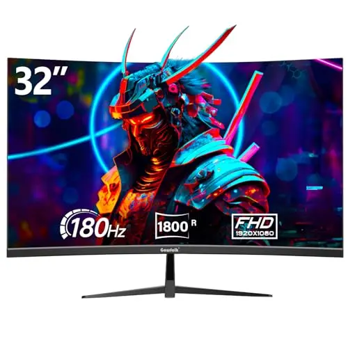 Gawfolk 32-inch full HD curved computer monitor