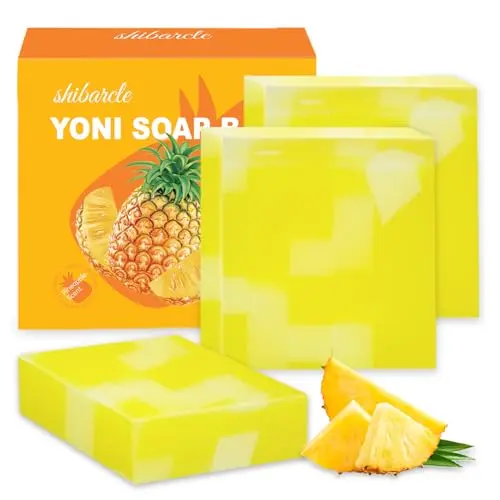 Shibarcle Yoni soap bars in pineapple scent