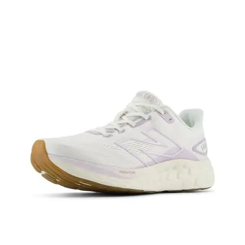 New Balance Women's Fresh Foam 680 V8 running shoe in sea salt and taro colors