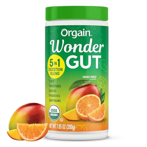 Orgain Organic Wonder Gut Fiber powder canister