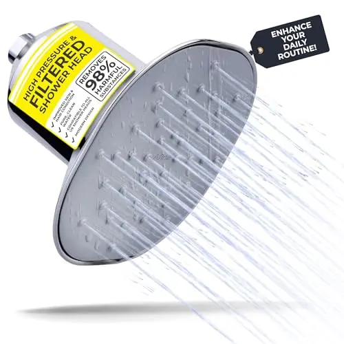 Afina filtered shower head with advanced water purification