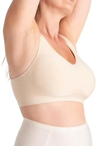 SHAPERMINT adjustable wireless bra in beige
