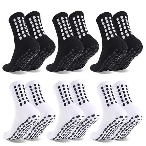 Barrlves colorful grip soccer socks with silicone pads