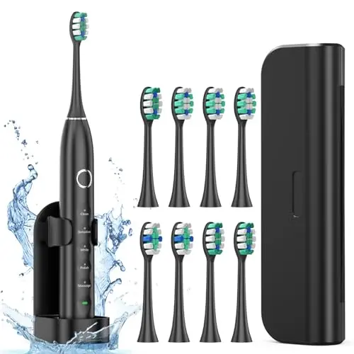 Fronix electric toothbrush with multiple cleaning modes