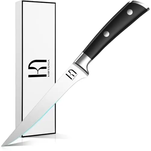KnifeSaga 6-inch boning knife with ergonomic ABS handle