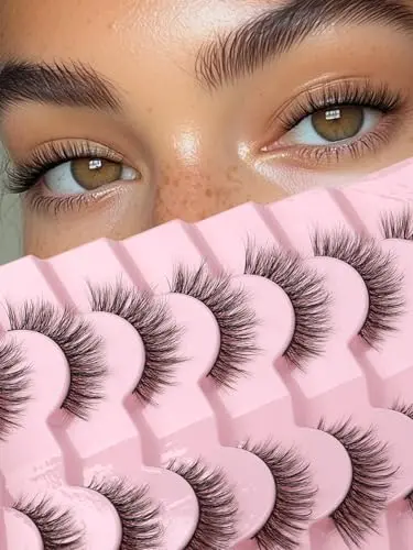 Siligli cat eye false eyelashes with flared volume for hooded eyes