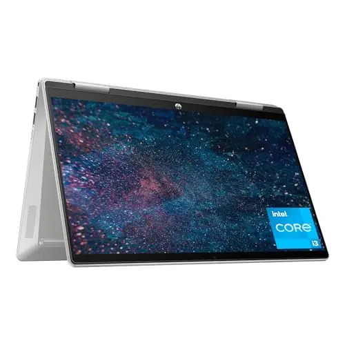 HP Pavilion x360 convertible laptop with touchscreen and 360-degree hinge