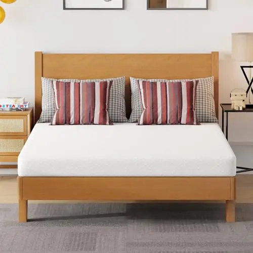 FDW 5 inch full size gel memory foam mattress with removable cover