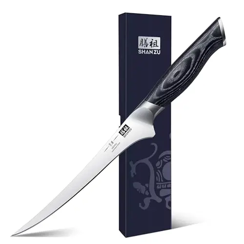 SHAN ZU Japanese super steel fillet knife with ergonomic handle