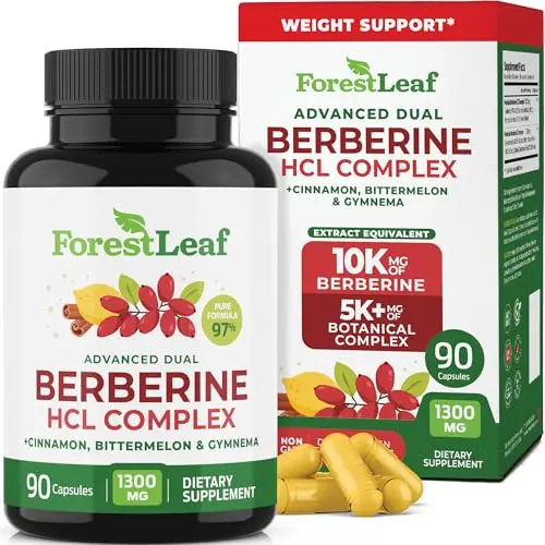 FORESTLEAF berberine supplement with botanical complex capsules
