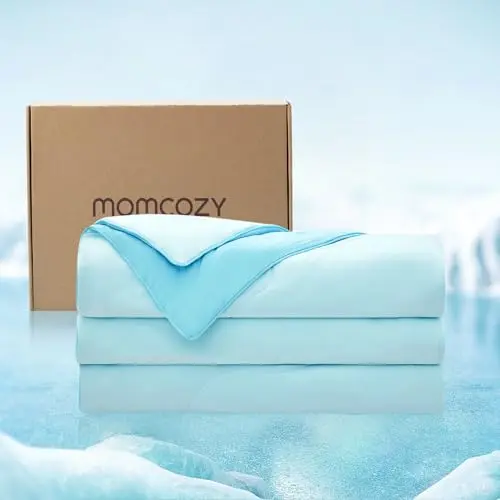 Momcozy cooling comforter for hot sleepers with instant cooling technology