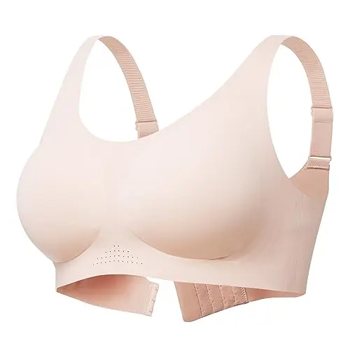 Momcozy seamless comfort bra for everyday wear with saggy breast support