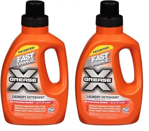 Fast Orange laundry detergent for oil and grease stains