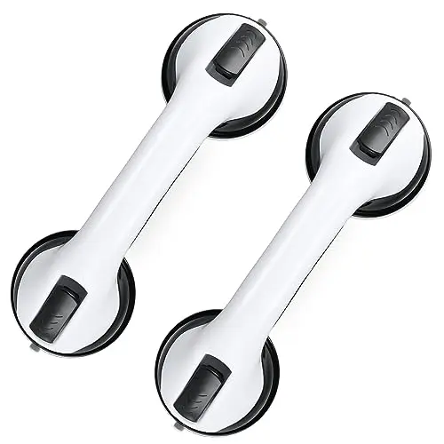 MCDEX black and white suction grab bars