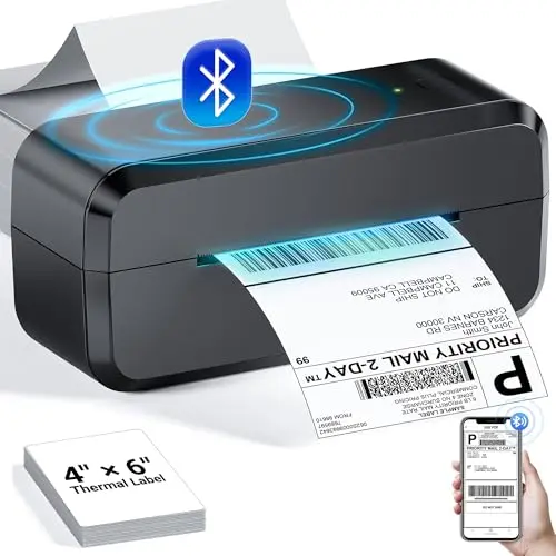 Bluetooth thermal shipping label printer