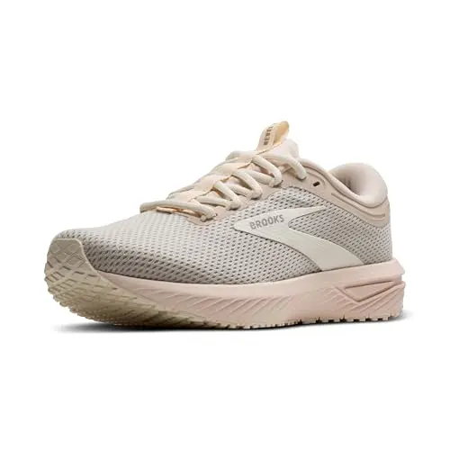 Brooks Women's Revel 7 neutral running shoe in almond and coconut milk colors