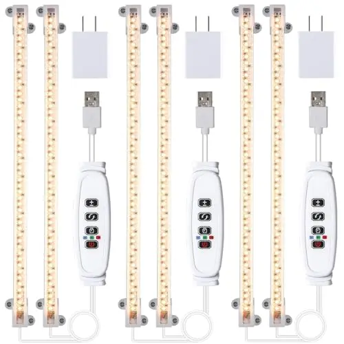 RWNTAO LED grow light strips with aluminum housing and installation accessories