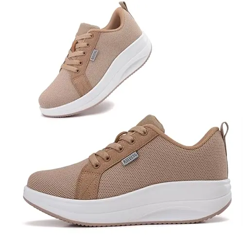 Oude women's non-slip work shoes with rocker bottom design