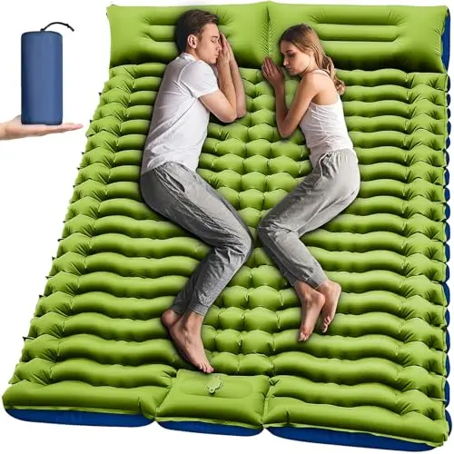 Yuzonc double sleeping pad with built-in pillow