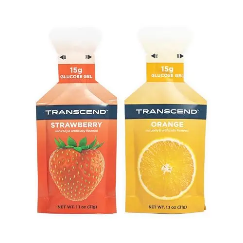 Transcend Foods Strawberry and Orange Energy Gels