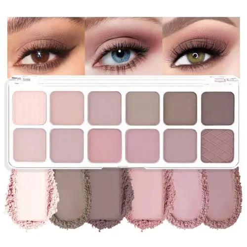 AMY'S DIARY 12Color Light Pink Purple Eyeshadow Palette