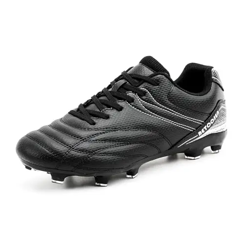 BETOOSEN men's soccer cleats with synthetic leather upper and TPU outsole