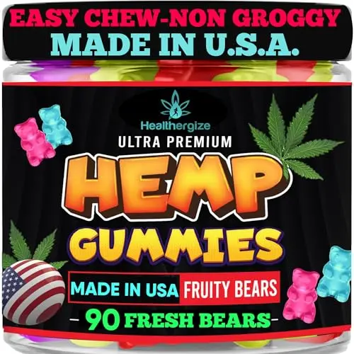 HEALTHERGIZE Hemp Gummies for relaxation and anxiety