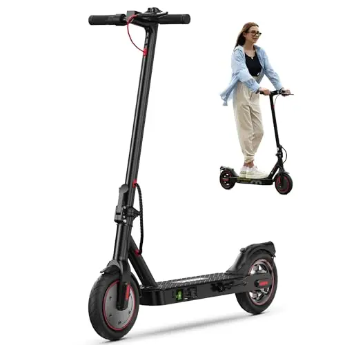 iScooter i8 electric scooter with foldable frame and dual brakes